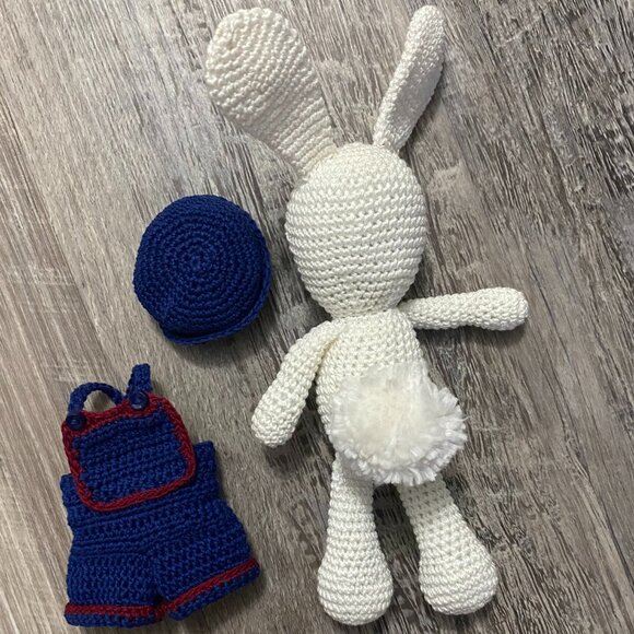 One-of-a-Kind Stuffed Amigurumi animals with clothes buy as a set or separately - Picture 7 of 7